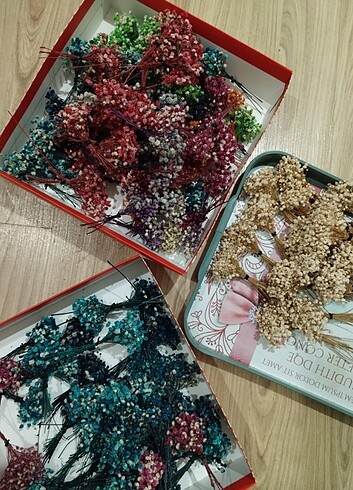 Tasarımcı Cipso kuru çiçek hediyelik süs için ????