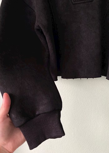 Trendyol & Milla Siyah Yarım Fermuarlı Sweatshirt