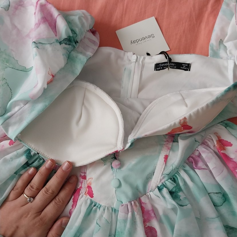 bolon kol elbise - Görsel 3