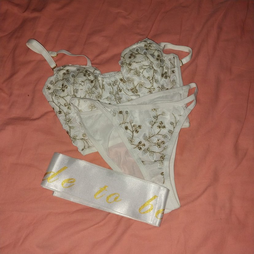 Nakışlı Beyaz Mini Bohem Büstiyer - Görsel 2