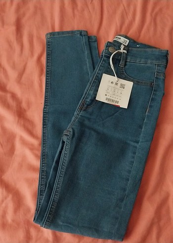 Kadın Mavi Dar Kesim skiny Jean - Görsel 2