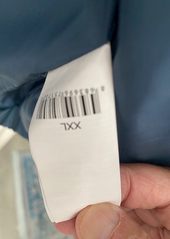 xxl Beden Mavi Fermuarlı Erkek Mont