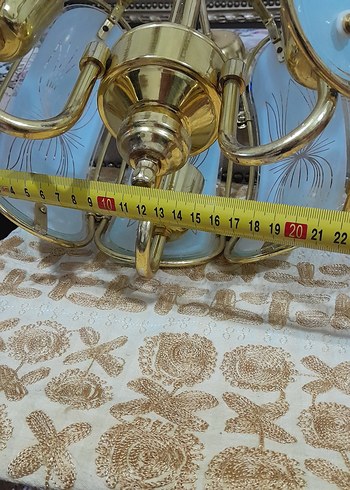 Antika Pirinç Avize - Görsel 5