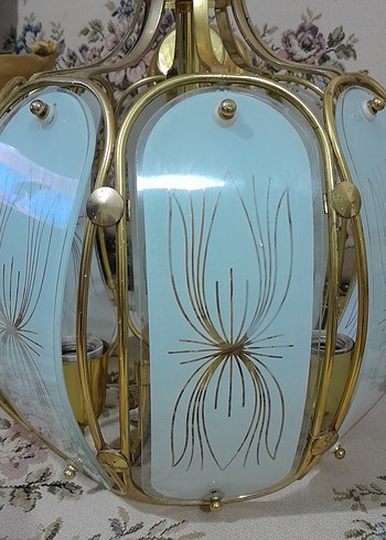 Antika Pirinç Avize - Görsel 8