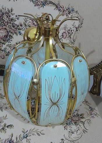 Antika Pirinç Avize - Görsel 11