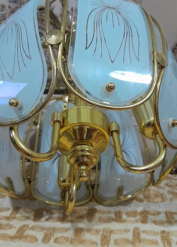 Antika Pirinç Avize - Görsel 7