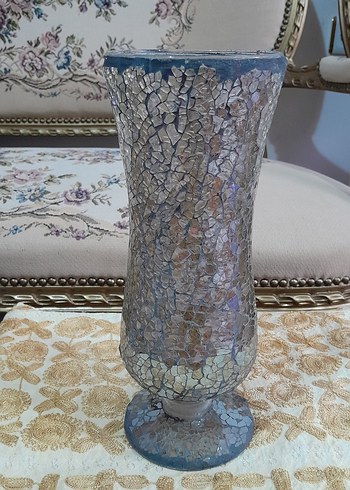 Kırık Cam Modeli Antika Vazo - Görsel 8