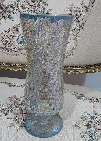 Kırık Cam Modeli Antika Vazo - Görsel 7