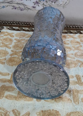 Kırık Cam Modeli Antika Vazo - Görsel 6