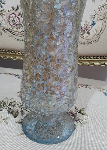 Kırık Cam Modeli Antika Vazo - Görsel 4