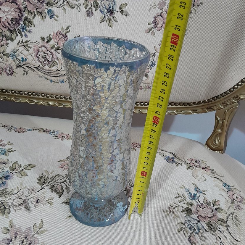 Kırık Cam Modeli Antika Vazo - Görsel 2