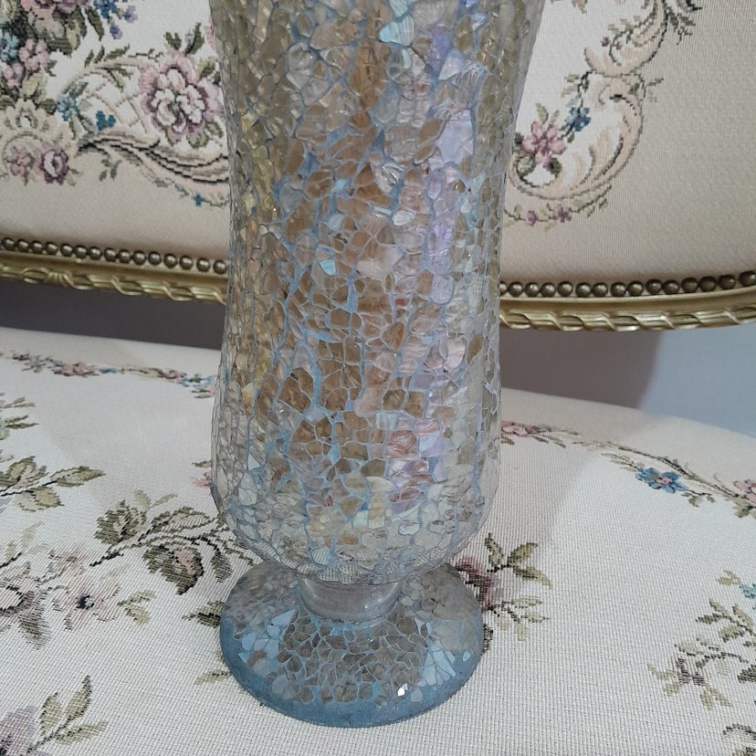 Kırık Cam Modeli Antika Vazo - Görsel 4