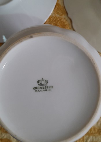 Alman Bavaria Üçlü Porselen - Görsel 7