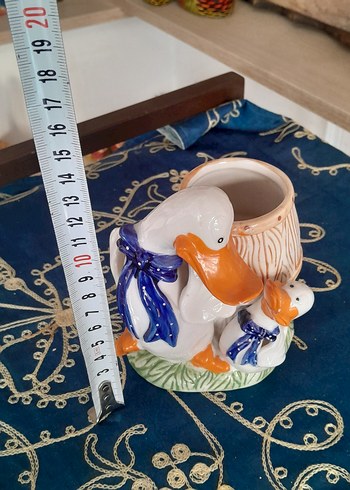 Antika Ördek dekorlu Kalemlik - Görsel 2