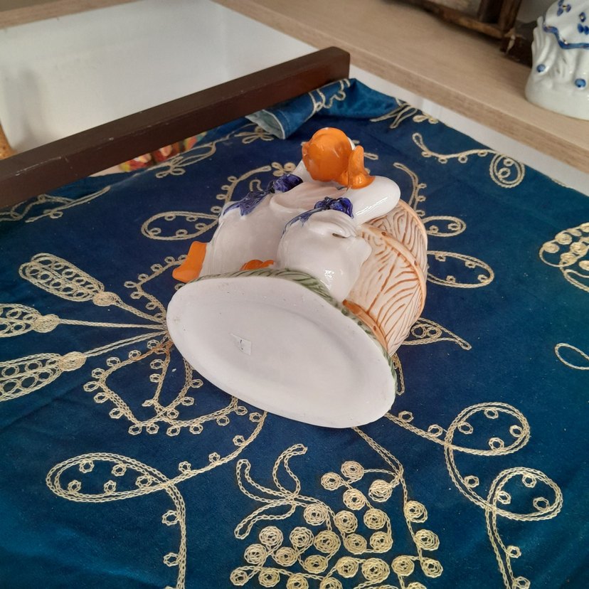 Antika Ördek dekorlu Kalemlik - Görsel 3