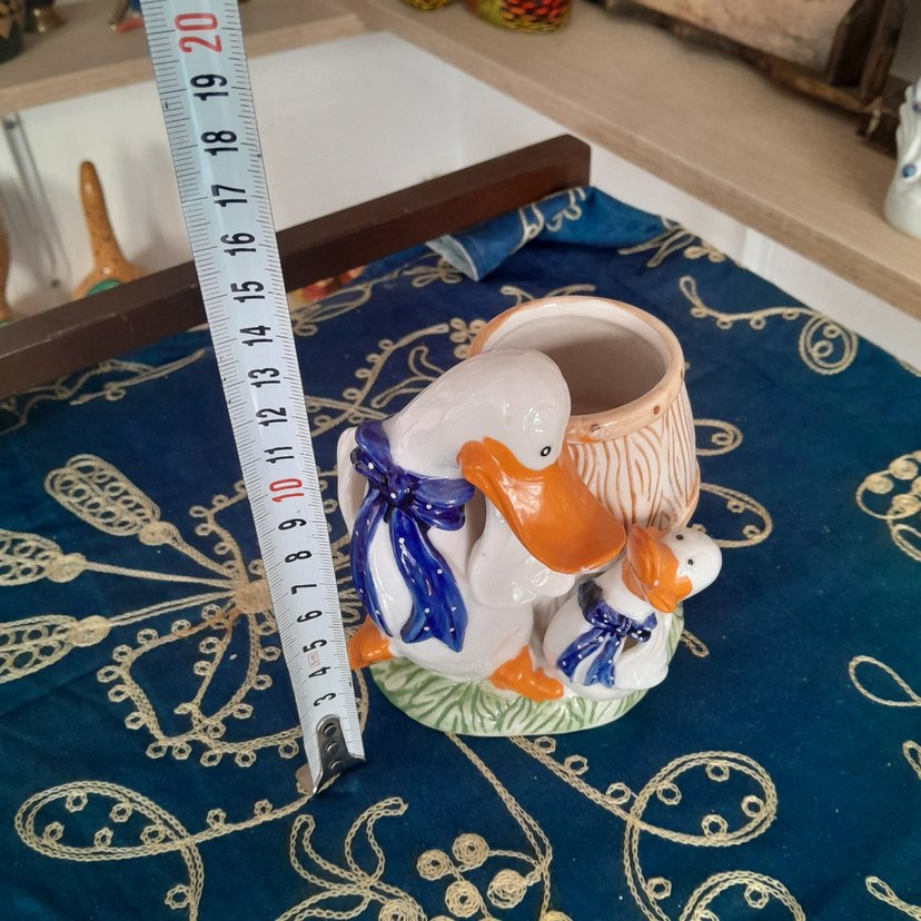 Antika Ördek dekorlu Kalemlik - Görsel 2