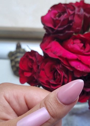 Parlak Bej Tırnak Süslemeleri - Görsel 2