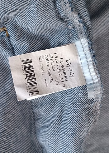 13-14 Yaş Beden gri Renk LCW Gri Kapüşonlu erkek çocuk Kot Ceket