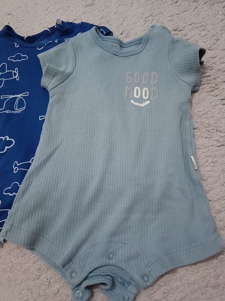 LCW ebebek Mavi Kısa Kollu Bebek Body Seti - Görsel 2