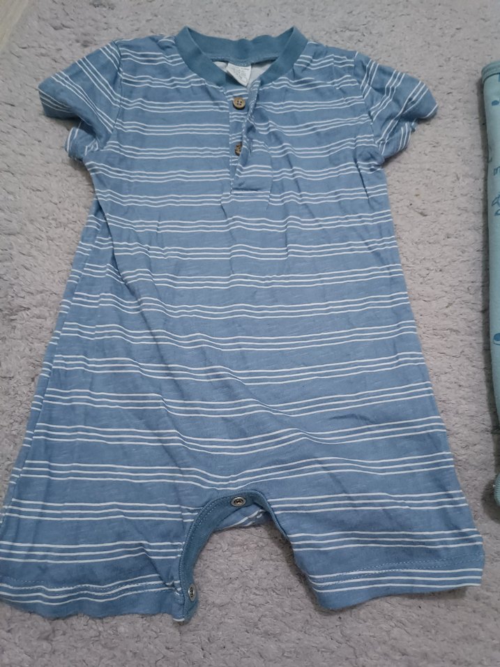 LCW ebebek Mavi Kısa Kollu Bebek Body Seti - Görsel 5