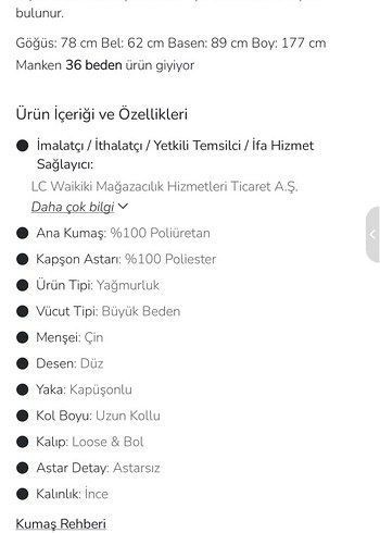 LCW modest kadın gri yağmurluk trençkot - Görsel 7
