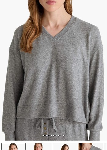 DeFacto Gri Rahat Kesim Kadın Eşofman takımı velur kumaş - Görsel 3