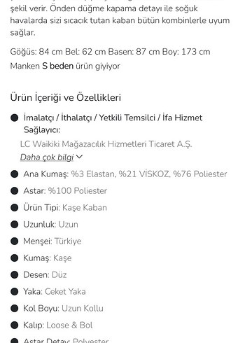 LCW kadın gömlek yaka Gri Çift Düğmeli kaşe Kaban palto - Görsel 10