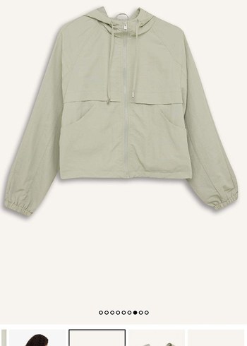 DeFacto su yeşili Rahat Kesim Midi Kadın yağmurluk Ceket mont - Görsel 5