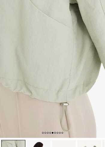 DeFacto su yeşili Rahat Kesim Midi Kadın yağmurluk Ceket mont - Görsel 4