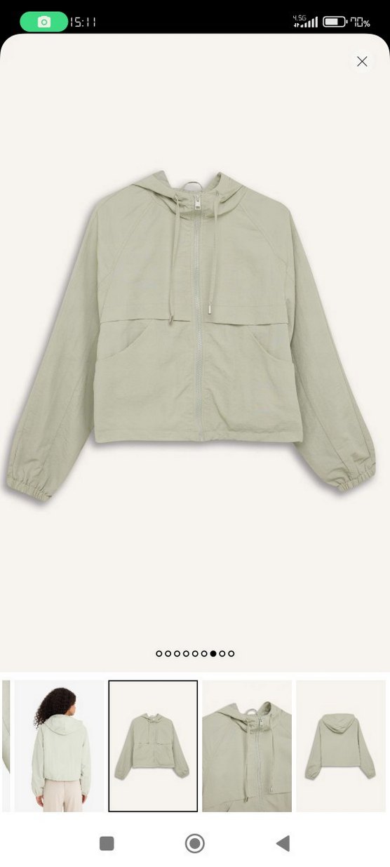 DeFacto su yeşili Rahat Kesim Midi Kadın yağmurluk Ceket mont - Görsel 5