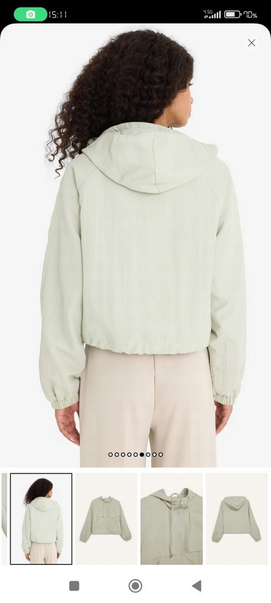 DeFacto su yeşili Rahat Kesim Midi Kadın yağmurluk Ceket mont - Görsel 2