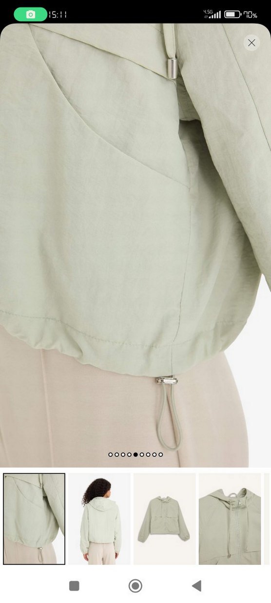 DeFacto su yeşili Rahat Kesim Midi Kadın yağmurluk Ceket mont - Görsel 4