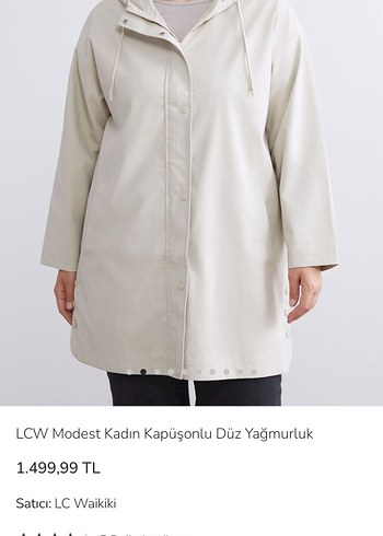 LC Waikiki Bej krem Kadın Trençkot yağmurluk mont 42 beden - Görsel 3