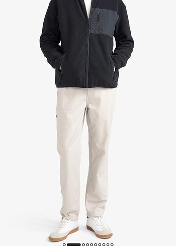 DeFacto Erkek Siyah Fermuarlı Polar Sweatshirt hırka mont ceket - Görsel 2