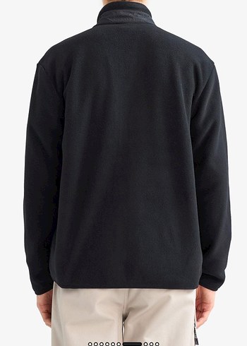 DeFacto Erkek Siyah Fermuarlı Polar Sweatshirt hırka mont ceket - Görsel 4