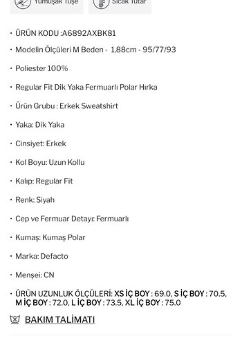 DeFacto Erkek Siyah Fermuarlı Polar Sweatshirt hırka mont ceket - Görsel 6