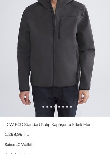 LCW Gri Kapüşonlu Fermuarlı Erkek Ceket mont - Görsel 8
