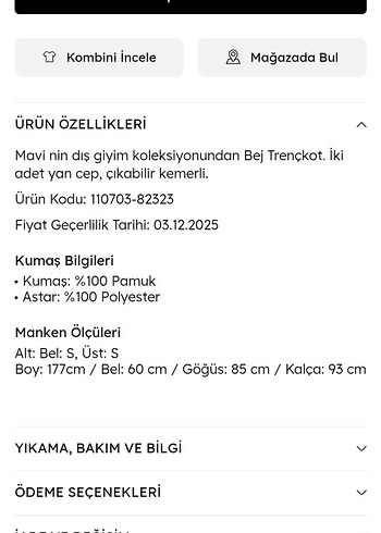 mavi bej Kadın Trençkot pardösü  boyfriend - Görsel 9