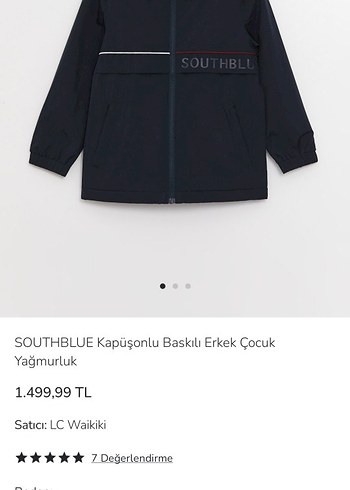 Koyu Mavi Kapüşonlu Erkek Çocuk Kemerli Ceket - Görsel 2