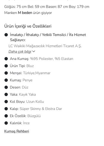 LCW kayık yaka Kadın Kırmızı Drapeli Uzun Kollu Bluz - Görsel 5