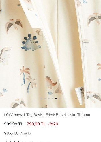 LCW Baby Erkek Bebek Uyku Tulumu 1 Tog - Görsel 5