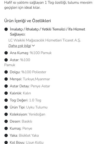 LCW Baby Erkek Bebek Uyku Tulumu 1 Tog - Görsel 6