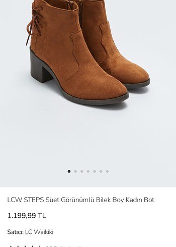 lc Waikiki Kahverengi Süet Kadın bilek boy Topuklu Bot - Görsel 7