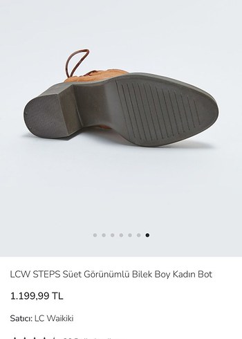 lc Waikiki Kahverengi Süet Kadın bilek boy Topuklu Bot - Görsel 8