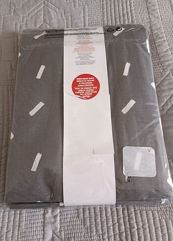  Beden gri Renk LC Waikiki home çift kişilik nevresim takımı 