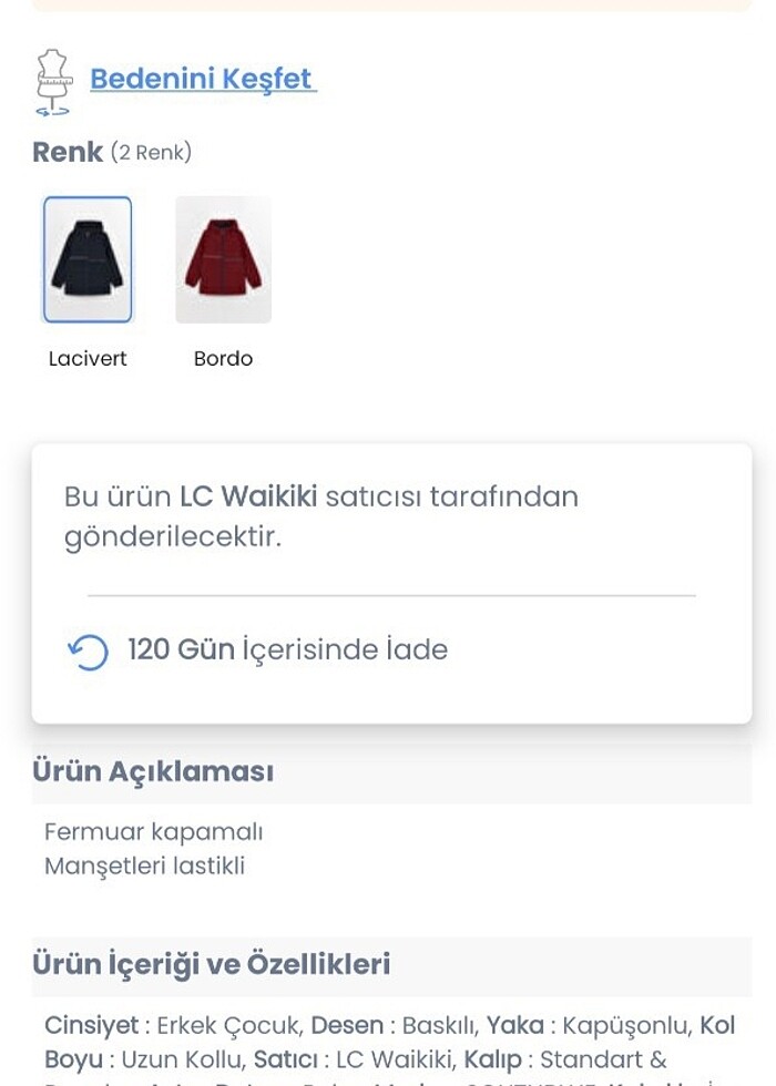 Southblue LC Waikiki 13 14 yaş yağmurluk - Görsel 4