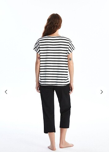 m Beden LCW Waikiki kadın pijama takımı kapri 