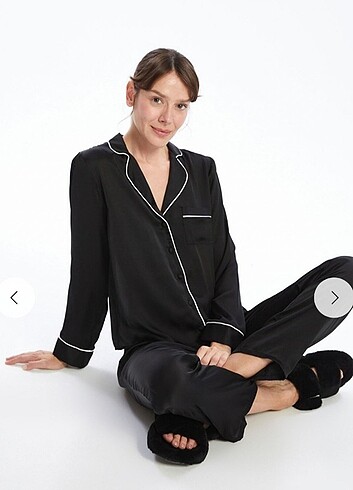 LCW dream kadın saten pijama takımı L beden 