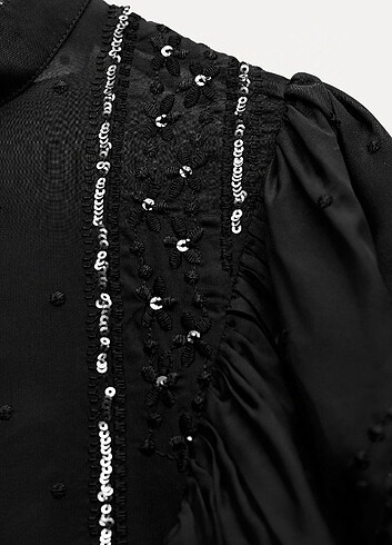 ZARA WOMEN ROMANTİK VOLANLI BLUZ  gömlek  - Görsel 9