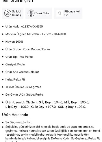 DeFacto su itici kapitoneli uzun parka kaban - Görsel 6